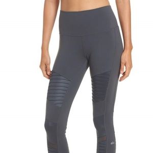 Alo High Waist Moto Legging -Gray